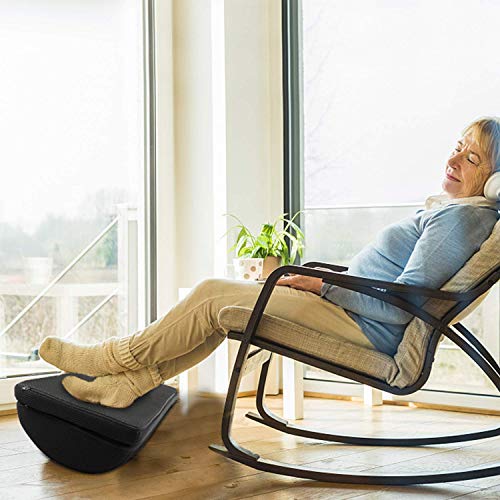 Reposapiés Ajustable con 2 Cojines de Pie Opcionales HUANUO, Taburetes Antideslizantes para Oficina, Hogar, Viaje