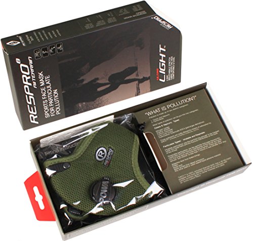 Respro Ultralight Máscara, Ciclismo, Verde, Extra-Large