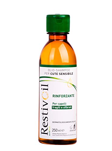 RestivOil Activplus - Champú fortalecedor para el cabello, aceite fisiológico con acción reconstituyente y reactivador para cabellos frágiles y desfibrados, 250 ml
