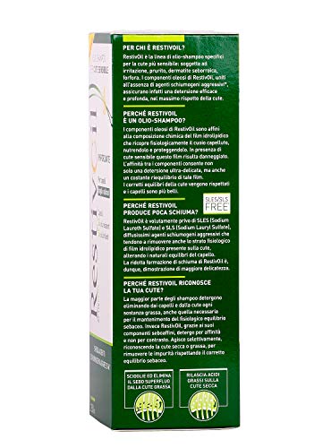 RestivOil Activplus - Champú fortalecedor para el cabello, aceite fisiológico con acción reconstituyente y reactivador para cabellos frágiles y desfibrados, 250 ml