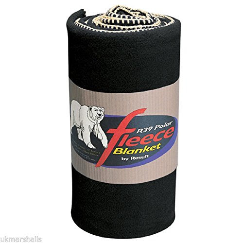 Result - Manta polar para exterior lisa (330gsm) (Talla Única/Negro)