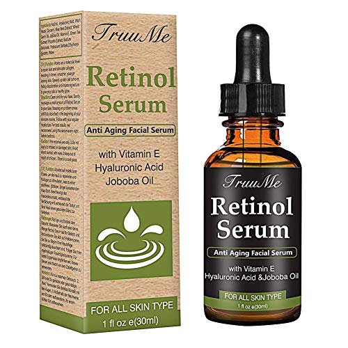 retinol Serum, ácido hialurónico Serum, Anti-Arrugas de Serum, anti-edad Serum con 2,5% retinol, ácido hialurónico y Vitamina E – para Wrinkles, Fine Lines y piel hydrat miniaturización (30ml)