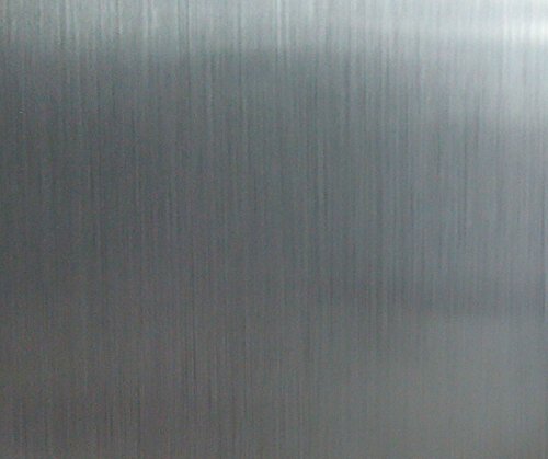 Revestimiento de vinilo autoadhesivo de acero inoxidable cepillado para protección contra salpicaduras, para horno, lavavajillas, aparatos de la despensa o electrodomésticos (sólo despegar y pegar)