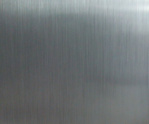 Revestimiento de vinilo autoadhesivo de acero inoxidable cepillado para protección contra salpicaduras, para horno, lavavajillas, aparatos de la despensa o electrodomésticos (sólo despegar y pegar)