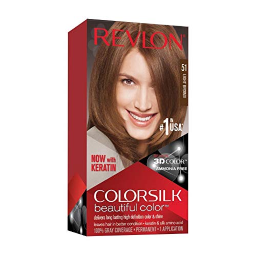 Revlon ColorSilk Tinte de Cabello Permanente Tono #51 Castaño Claro