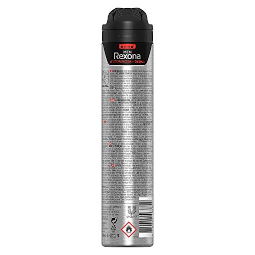 Rexona Active Pro+ Desodorante Antitranspirante Original, Hombre - Pack de 6 x 200 ml (Total: 1200 ml)