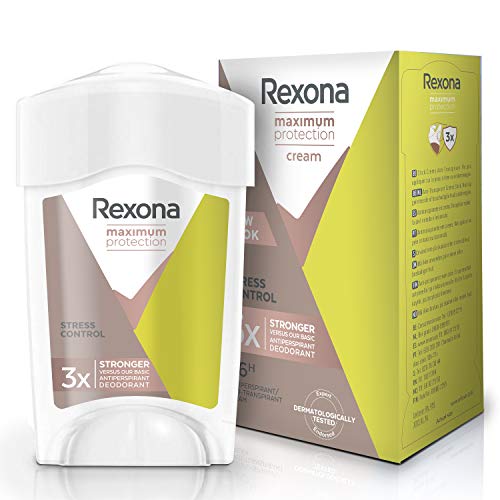 RexonaMaximum Protection Crema Antitranspirante Stress Control 45 ml - Pack de 6