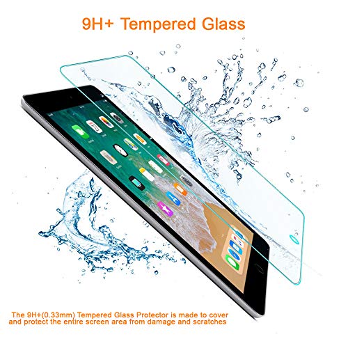 REY 2X Protector de Pantalla para Huawei MEDIAPAD T5 10.1", Cristal Vidrio Templado Premium, Táblet
