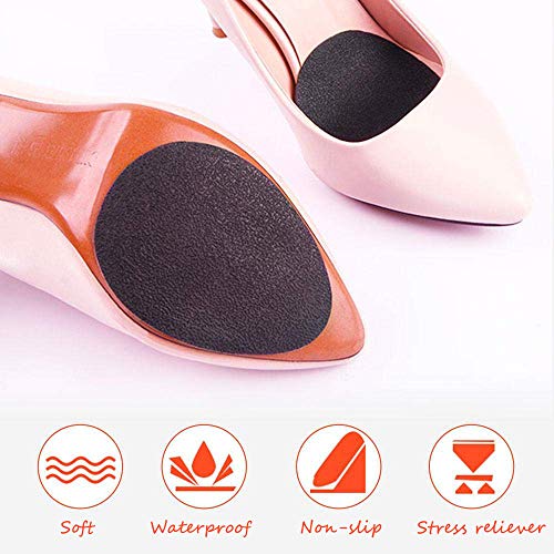 REYOK 15 Pares Antideslizantes Zapatos Almohadillas Plantillas de Goma Autoadhesivas Tacón Zapatos Almohadillas de Tacón Alto Suela Protectorc
