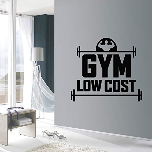 Rfokun Gimnasio Art Fitness Low Cost Pared Pegatinas Pegatinas para Pared para decoración Mural de Dormitorio, Sala de Estar 110x97cm