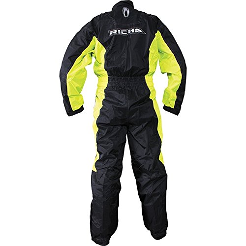 Richa Traje Impermeable Moto Typhoon Overall Negro-Fluorescent (M, Negro)