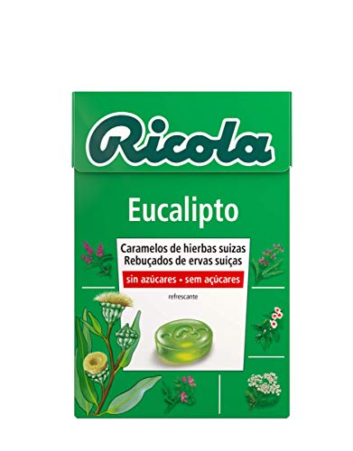Ricola - Caramelos Eucaliptus Sin Azucar, 50 Gramos