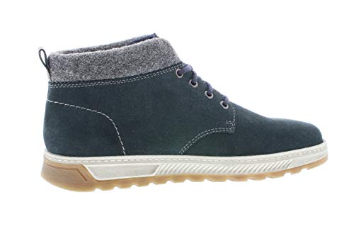 Rieker Hombre Botas, de Caballero Botas con Cordones, Botas Chukka,Cordones,Forradas,Pazifik,46 EU / 11 UK