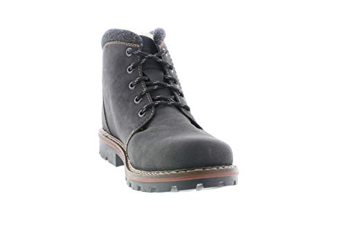 Rieker Hombre Botas, de Caballero Botas con Cordones, Botas Chukka,Cordones,Forradas,Schwarz,45 EU / 10.5 UK