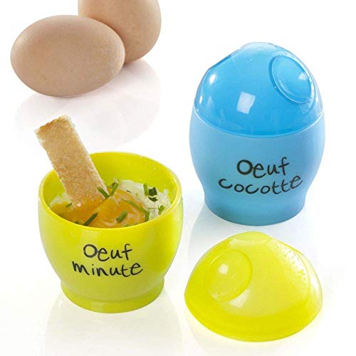 RIERA - Cocedor Huevos Microondas, 1 unidad, colores/modelos surtidos