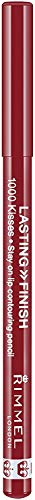 Rimmel London 1000 Kisses Lipliner Perfilador de Labios Tono 021 Red Dynamite - 4 gr