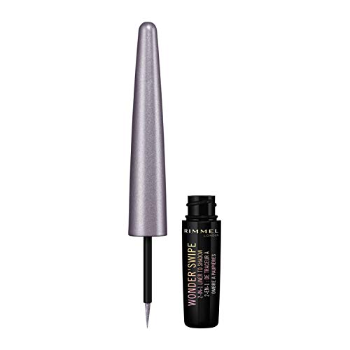 Rimmel London, Delineador de ojos (Tono: 001 Slay Hero, Gama Grises) - 8.4g (34222503001)