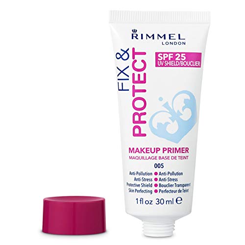 Rimmel London Fix & Protect, Base de Maquillaje Tono Primer, SPF 25, 30 ml