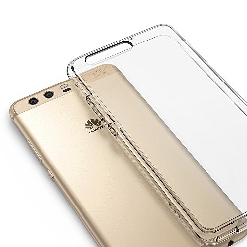 Ringke Funda para Huawei P10, [Fusion] Protector de TPU con Parte Posterior Transparente de PC Caso Protectora biselada para Huawei P10 2017 - Negro Tinta Ink Black