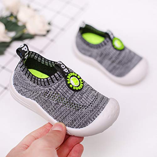 Riou Zapatillas Deportivas Unisex para niños y niñas Casuales Antideslizante Zapatillas Tejido Hueco Transpirable Calzado Deportivo Calcetines Zapatos Ligeras