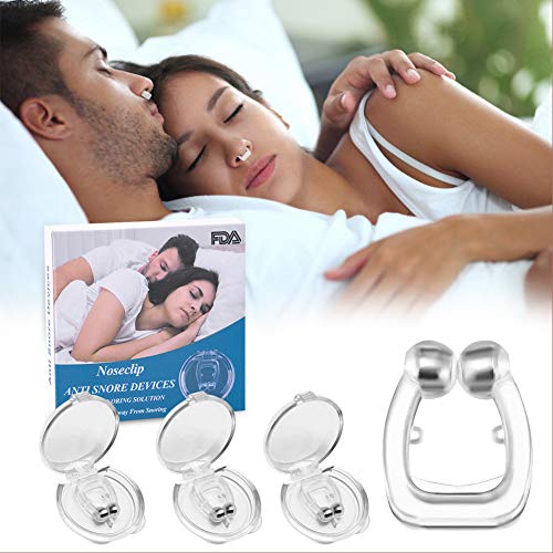RIRGI antironquidos para dormir Clip Nasal Magnético, Dilatador Nasal para Detener los Ronquidos, Facilitar la Respiración y Dormir Cómodo, 3 Piezas