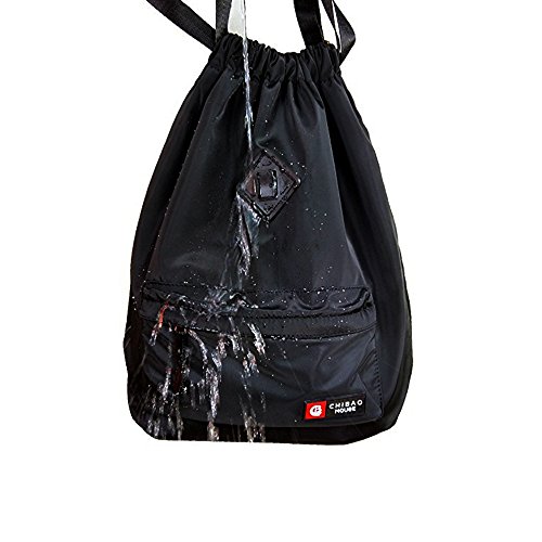 Risefit - Mochila Impermeable Casual de Cuerda,Bolsa Plegable de Tela, Bolsa Casual y de Aptitude,Mujer/Hombre, para Aire Libre, Viajes, Escuela,Gym,Yoga,natación，Camping