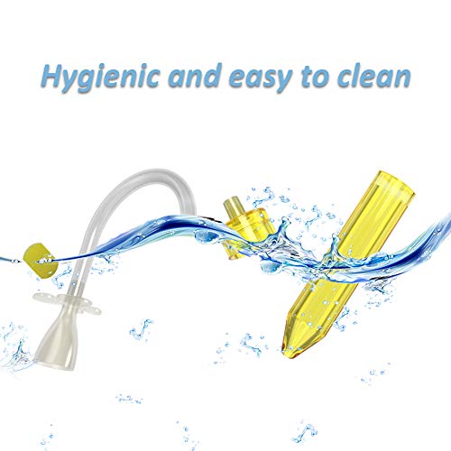 Ritalia aspirador nasal bebé con 5 filtros higiénicos. Para el alivio de la congestión nasal desde recién nacidos, bebés y niños pequeños. Rápido, no irritante, reutilizable y seguro.