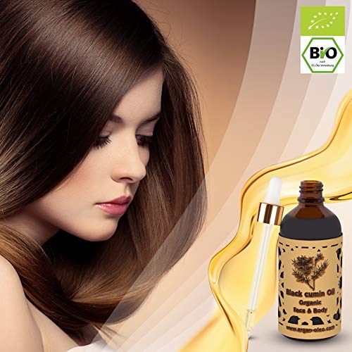 R&M Beauty-Oleo Aceite de comino negro de calidad superior - Aceite orgánico de comino negro - Prensado en frío - Para cara y cuerpo, para una piel más bella y una cara limpia - 100 ml