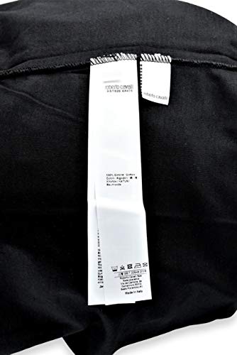 Roberto Cavalli HST628 5051 - Camiseta para hombre Negro S