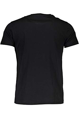 Roberto Cavalli Men's Cotton Snake Skin Graphic T-Shirt Black