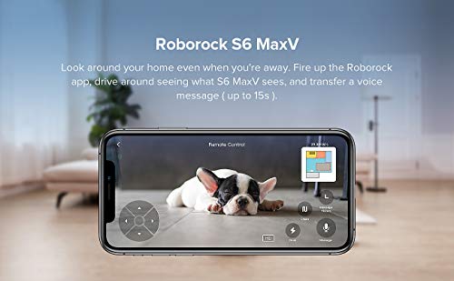 roborock S6 MaxV Robot Aspirador con navegación LiDAR y ReactiveAI, aspiración Potente de 2500 Pa, aspirado y fregado robótico Inteligente