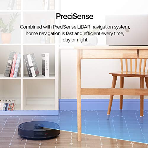 roborock S6 MaxV Robot Aspirador con navegación LiDAR y ReactiveAI, aspiración Potente de 2500 Pa, aspirado y fregado robótico Inteligente