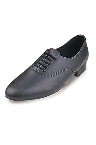 Roch Valley LBM - Zapatos de Baile de salón para Hombre (Cuero) Negro Negro Talla:9.5L UK / 44 EU