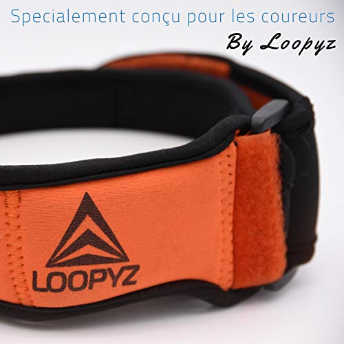 Rodillera de running, síndrome de la espinilla de hielo, attele médico, almohadilla de compresión específica en la banda iliotibial, especialmente diseñada para corredores y marcadores, 100% garantía