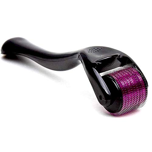 Rodillo de Cuero,540 Micro Agujas de Titanio, Rodillo de Aguja Facial para el Cuidado de la piel de uso Doméstico, uso en Arrugas, Estrías, Acné, Eliminación de Cicatrices (0.25 mm)