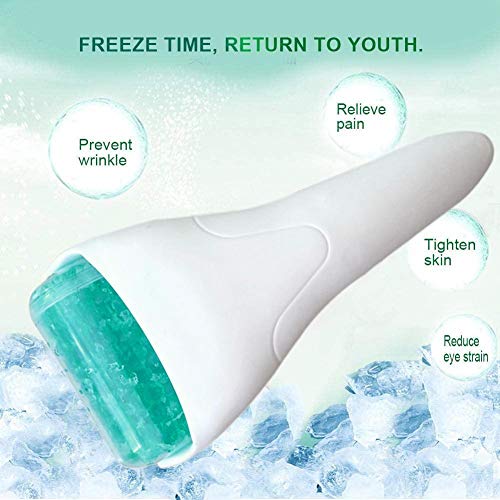 Rodillo de hielo, Cara Ojo Cuerpo Masajeador de terapia de frío, Ojos hinchados Brillo Refrescante Refresco fresco Reducir arrugas Círculos oscuros Dolor muscular Dolor Alivio del dolor Enrojecimiento