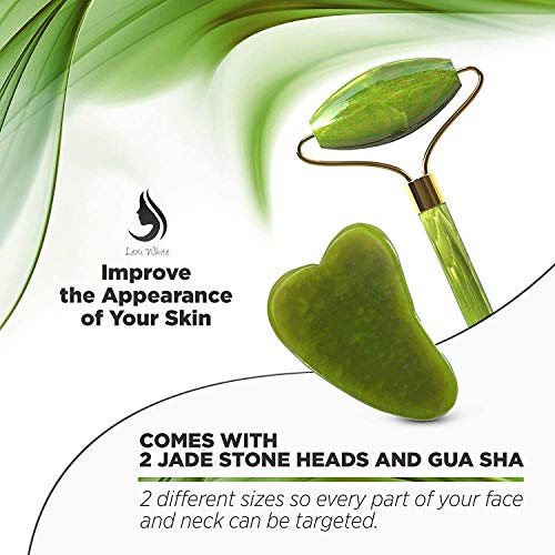 Rodillo de jade para la cara Jade Roller | rodillo de belleza para mejorar la apariencia de tu piel, proporciona relajación, masajea tu cara y mejora tu rutina de cuidado de la piel