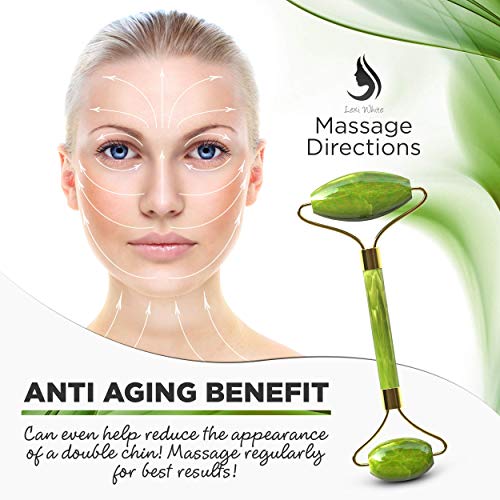 Rodillo de jade para la cara Jade Roller | rodillo de belleza para mejorar la apariencia de tu piel, proporciona relajación, masajea tu cara y mejora tu rutina de cuidado de la piel