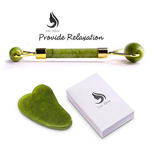 Rodillo de jade para la cara Jade Roller | rodillo de belleza para mejorar la apariencia de tu piel, proporciona relajación, masajea tu cara y mejora tu rutina de cuidado de la piel