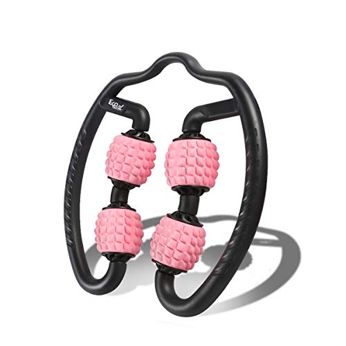 Rodillo masajeador de espuma muscular, liberación de fascia y celulitis 3D, mango de espuma de 360 °, relajante muscular para todo el cuerpo