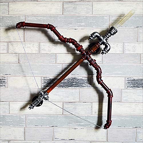 ROIY Bar Restaurante Hotel Luces Decorativas Aplique De Metal Creativo Cupido Arco Y Flecha Tubería De Agua Lámpara De Pared Lámpara De Pared Estilo Europeo Luz De Tubo