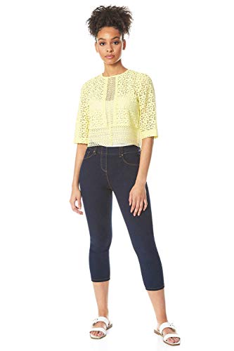 Roman Originals - Chaqueta de encaje floral para mujer, para ocasiones especiales e informales, bodas, invitados, madres de la novia, para el día de la carrera Azul Limón. 48