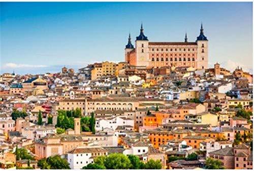 Rompecabezas 1000 Piezas Toledo España Ciudad Vieja Paisaje Urbano En El Alcázar para Amigo Regalo De Cumpleaños Familiar para Niños