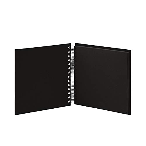 Rössler Soho - Álbum de fotos con espiral (180 x 180 mm, 60 hojas), color negro