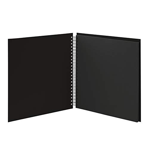 Rössler SOHO - Álbum de fotos de espiral (290 x 290 mm, 60 hojas), color negro