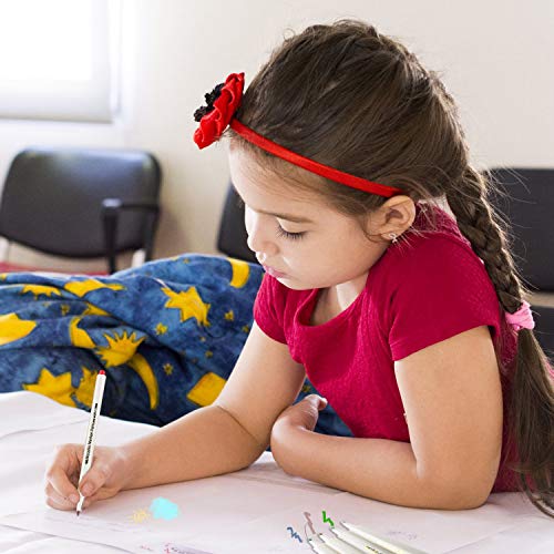 Rotuladores metálicos, 12 colores Rotuladores metálicos para hacer tarjetas Álbum de fotos de bricolaje Papel de boda Cerámica de vidrio, Resalte Rotuladores metálicos - Afilado (1 mm)