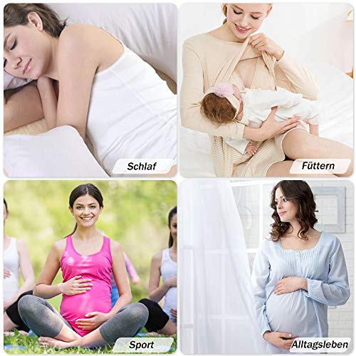 Rovtop 3 PCS Sujetador de Lactancia para Mujer de Sujetador de Maternidad sin Costuras Hebilla Acolchada y Extendida (L)