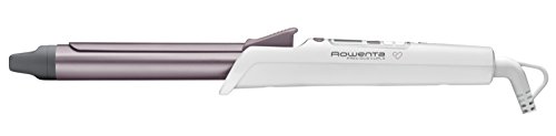 Rowenta CF3460 Precious Curl - Rizador con recubrimiento Keratin and shine, temperatura hasta 200ºC, cable 360º y pantalla LCD, 25 mm de diámetro