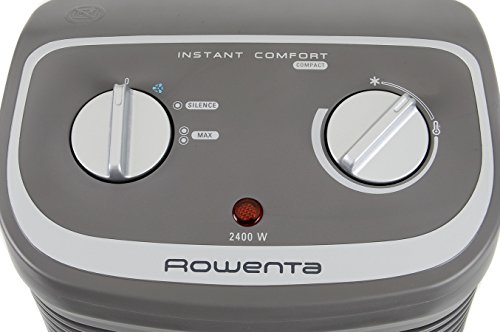 Rowenta Comfort Compact SO2330 Calefactor Comfort Compact 2400 W, función Silence, 2 velocidades, fácil de transportar, termostato regulable, función ventilador