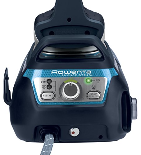 Rowenta DG8961F0 Silence Steam Extreme - Centro de planchado de 6,5 bares, autonomía ilimitada, golpe de vapor 420 g/min, silencioso con suela Microsteam Laser 400, función Eco, calentamiento rápido